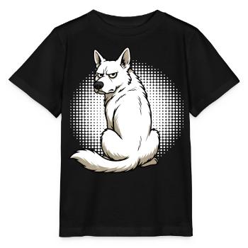 White Shepherd Shepherd Shepherd Dogs - Stanley/Stella MINI CREATOR Kids’ T-Shirt - black - Front - Mikhail (115cm)