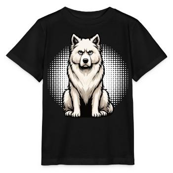 White Shepherd Shepherd Shepherd Dogs - Stanley/Stella MINI CREATOR Kids’ T-Shirt - black - Front - Mikhail (115cm)