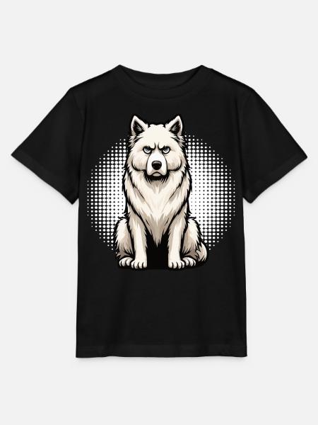Weißer Schäferhund Schäferhund Schäferhunde - Stanley/Stella Kinder T-Shirt MINI CREATOR  - Schwarz
