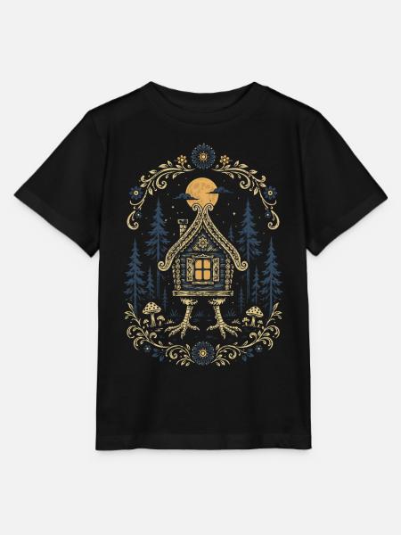 Baba Yaga Hütte - Stanley/Stella Kinder T-Shirt MINI CREATOR - Schwarz