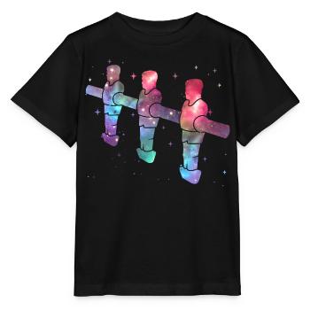 Foosball Table Soccer Space Kids Foosball - Stanley/Stella MINI CREATOR Kids’ T-Shirt - black - Front - Mikhail (115cm)