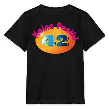 Keine Panik! 42 - Stanley/Stella Kinder T-Shirt MINI CREATOR  - Schwarz - Vorne - Mikhail (115cm)