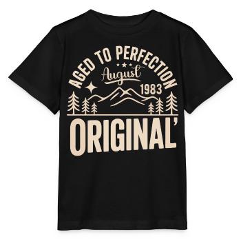 August 1983 – Legende der Gipfel und Berge - Stanley/Stella Kinder T-Shirt MINI CREATOR  - Schwarz - Vorne - Mikhail (115cm)