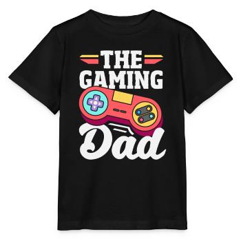 The Gaming Dad Funny Dad Gamer Dad - Stanley/Stella MINI CREATOR Kids’ T-Shirt - black - Front - Mikhail (115cm)