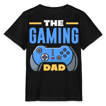 The Gaming Dad Funny Gamer Dad Gamer Dad - Stanley/Stella MINI CREATOR Kids’ T-Shirt - black - Front - Mikhail (115cm)