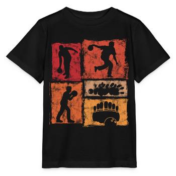 Quilling Skittles Graphique rétro pour le club Skittles - T-shirt bio MINI CREATOR Stanley/Stella Enfant - noir - Devant - Mikhail (115cm)