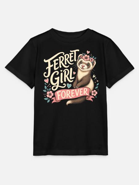 FERRET GIRL FOREVER - Stanley/Stella Kinder T-Shirt MINI CREATOR  - Schwarz