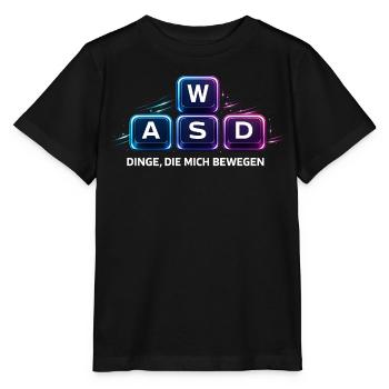 Dinge Die Mich Bewegen WASD PC Gamer - Stanley/Stella Kinder T-Shirt MINI CREATOR  - Schwarz - Vorne - Mikhail (115cm)