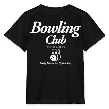 Bowling Club - Stanley/Stella Kinder T-Shirt MINI CREATOR  - Schwarz - Vorne - Mikhail (115cm)