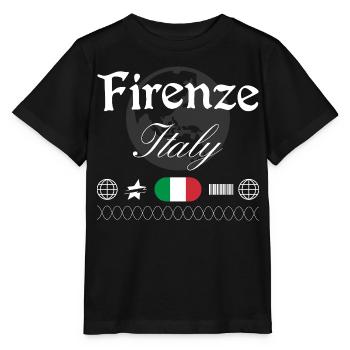 Florenz Italien Streetwear Reise Souvenir - Stanley/Stella Kinder T-Shirt MINI CREATOR  - Schwarz - Vorne - Mikhail (115cm)