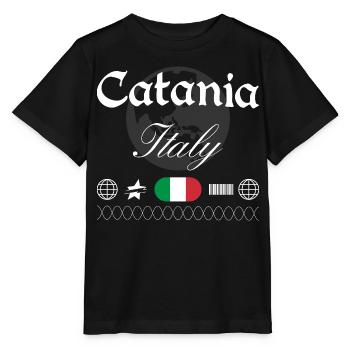Catania Italien Streetwear Reise Souvenir - Stanley/Stella Kinder T-Shirt MINI CREATOR  - Schwarz - Vorne - Mikhail (115cm)