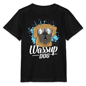 quoi de neuf Chien drôle Cadeau cool pour l’amoureux du chien - T-shirt bio MINI CREATOR Stanley/Stella Enfant - noir - Devant - Mikhail (115cm)