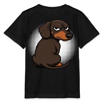 Propriétaire teckel Teckel Propriétaire teckel Propriétaire teckel Amant teckel - T-shirt bio MINI CREATOR Stanley/Stella Enfant - noir - Devant - Mikhail (115cm)