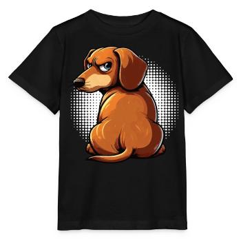 Propriétaire teckel Teckel Propriétaire teckel Propriétaire teckel Amant teckel - T-shirt bio MINI CREATOR Stanley/Stella Enfant - noir - Devant - Mikhail (115cm)