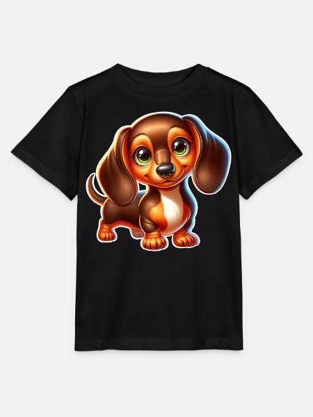 Dackel - Stanley/Stella Kinder T-Shirt MINI CREATOR - Schwarz
