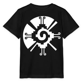 Solar Geometric Pattern (White) - Stanley/Stella MINI CREATOR Kids’ T-Shirt - black - Front - Mikhail (115cm)