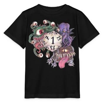 Rollenspiel Tabletop D20 Würfel Geschenk Fail - Stanley/Stella Kinder T-Shirt MINI CREATOR  - Schwarz - Vorne - Mikhail (115cm)