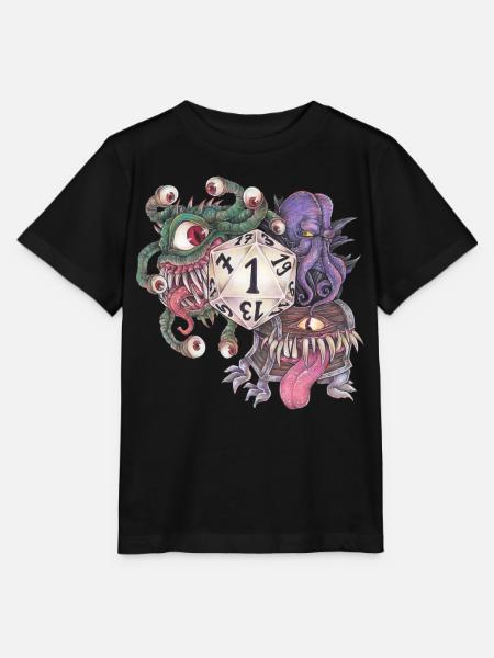 Rollenspiel Tabletop D20 Würfel Geschenk Fail - Stanley/Stella Kinder T-Shirt MINI CREATOR - Schwarz