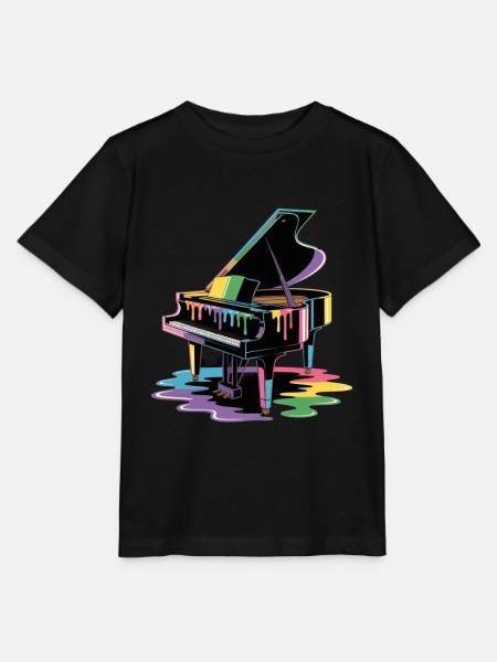 Klavier - Stanley/Stella Kinder T-Shirt MINI CREATOR - Schwarz