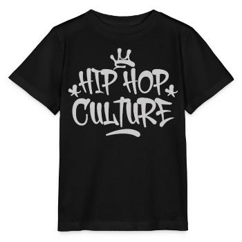 HipHop Culture Graffiti Crown Design - Stanley/Stella MINI CREATOR Kids’ T-Shirt - black - Front - Mikhail (115cm)