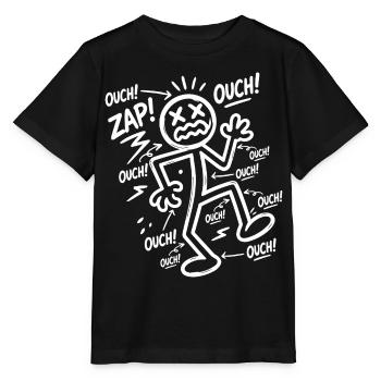 Elektroschock-Humor | Lustiges Elektriker-Geschenk - Stanley/Stella Kinder T-Shirt MINI CREATOR  - Schwarz - Vorne - Mikhail (115cm)
