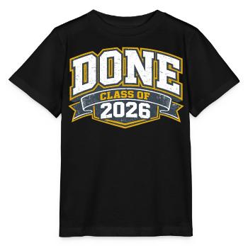 Diplôme 2026 Université École Cadeau Humour - T-shirt bio MINI CREATOR Stanley/Stella Enfant - noir - Devant - Mikhail (115cm)