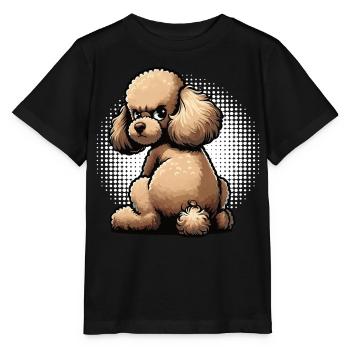 Caniche Caniche Propriétaire Caniche Amoureux Caniche Chien - T-shirt bio MINI CREATOR Stanley/Stella Enfant - noir - Devant - Mikhail (115cm)