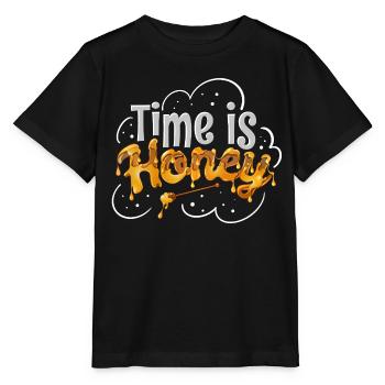 Le temps est miel - T-shirt bio MINI CREATOR Stanley/Stella Enfant - noir - Devant - Mikhail (115cm)