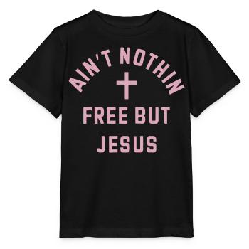 Nichts kostet frei, Jesus - Stanley/Stella Kinder T-Shirt MINI CREATOR  - Schwarz - Vorne - Mikhail (115cm)