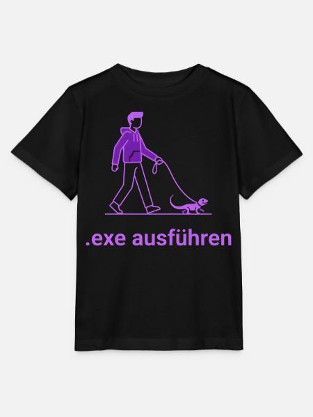 .exe ausführen ADMIN Lila - Stanley/Stella Kinder T-Shirt MINI CREATOR - Schwarz