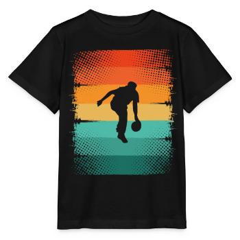Bowling - Stanley/Stella Kinder T-Shirt MINI CREATOR  - Schwarz - Vorne - Mikhail (115cm)