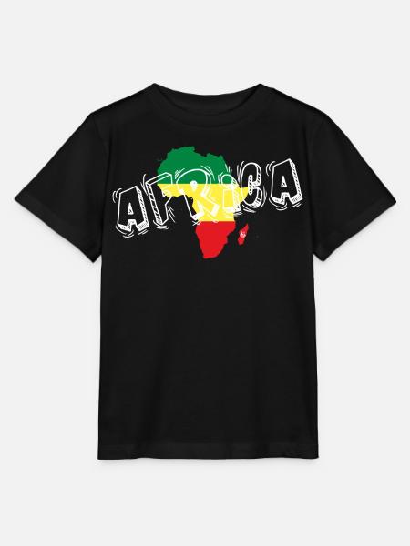africa_3_white - Stanley/Stella MINI CREATOR Kids’ T-Shirt - black