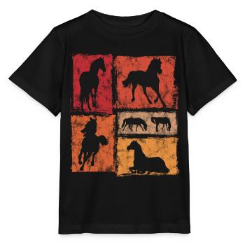 Horse Perspectives for Riders and Vaulters - Stanley/Stella MINI CREATOR Kids’ T-Shirt - black - Front - Mikhail (115cm)