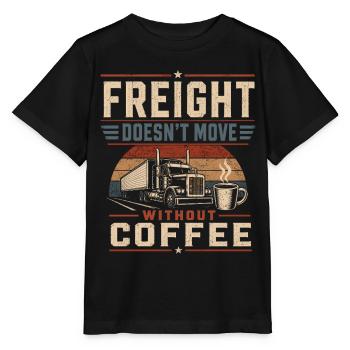 Truck Driver Coffee Caffeine - Stanley/Stella MINI CREATOR Kids’ T-Shirt - black - Front - Mikhail (115cm)