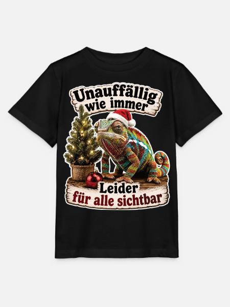 Chamäleon mit missglückter Tarnmission - Stanley/Stella Kinder T-Shirt MINI CREATOR  - Schwarz