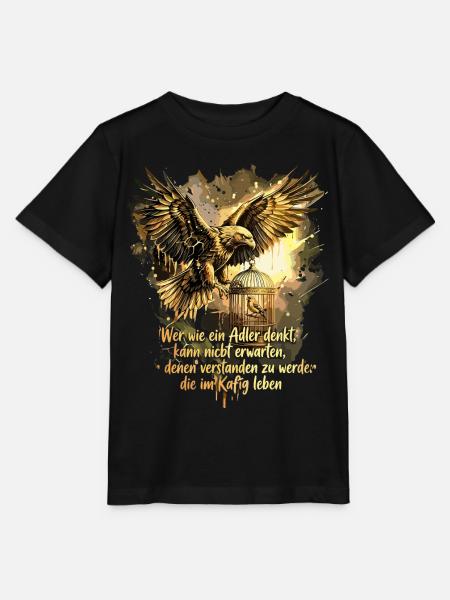 Adler Mindset Freiheit Persönlichkeitsentwicklung - Stanley/Stella Kinder T-Shirt MINI CREATOR - Schwarz