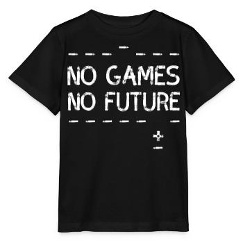 no games no future nerd pc cool minimal LOL - Stanley/Stella MINI CREATOR Kids’ T-Shirt - black - Front - Mikhail (115cm)