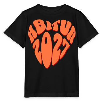 Abitur 2027 Herz - Stanley/Stella Kinder T-Shirt MINI CREATOR  - Schwarz - Vorne - Mikhail (115cm)