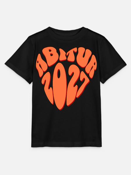 Abitur 2027 Herz - Stanley/Stella Kinder T-Shirt MINI CREATOR  - Schwarz