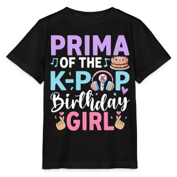 Prima of The K-Pop Birthday Girl - Stanley/Stella MINI CREATOR Kids’ T-Shirt - black - Front - Mikhail (115cm)
