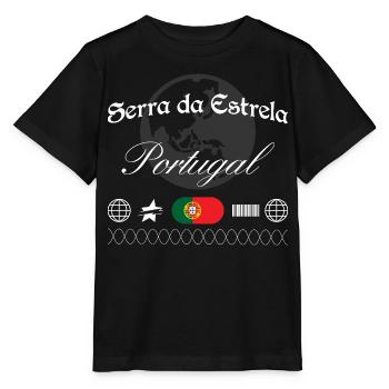 Serra da Estrela Portugal Streetwear Reise - Stanley/Stella Kinder T-Shirt MINI CREATOR  - Schwarz - Vorne - Mikhail (115cm)