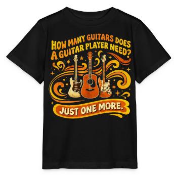 Gitarrenhumor Musiker Musik Retro-Geschenk - Stanley/Stella Kinder T-Shirt MINI CREATOR  - Schwarz - Vorne - Mikhail (115cm)