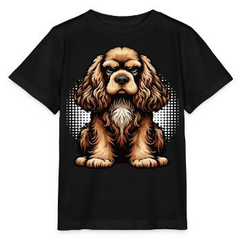 Cocker Spaniel Cockerhund Cocker Spaniel Besitzer - Stanley/Stella Kinder T-Shirt MINI CREATOR  - Schwarz - Vorne - Mikhail (115cm)