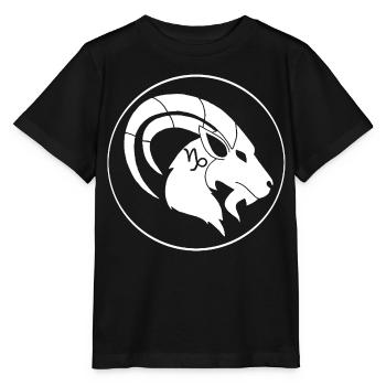 Sternzeichen Steinbock (weiß) - Stanley/Stella Kinder T-Shirt MINI CREATOR  - Schwarz - Vorne - Mikhail (115cm)