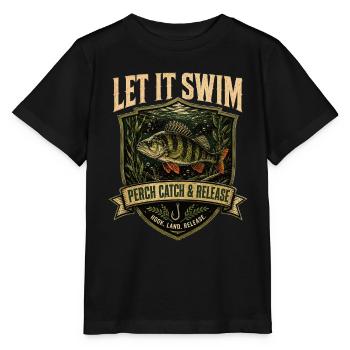 Barschangler Catch and Release Shirt - Stanley/Stella Kinder T-Shirt MINI CREATOR  - Schwarz - Vorne - Mikhail (115cm)
