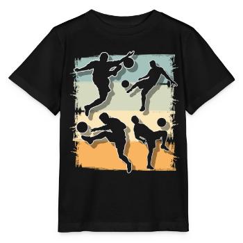 Soccer Soccer Players Playing Soccer - Stanley/Stella MINI CREATOR Kids’ T-Shirt - black - Front - Mikhail (115cm)