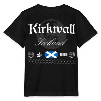 Souvenir de voyage pour les vêtements urbains de Kirkwall Scotland - T-shirt bio MINI CREATOR Stanley/Stella Enfant - noir - Devant - Mikhail (115cm)