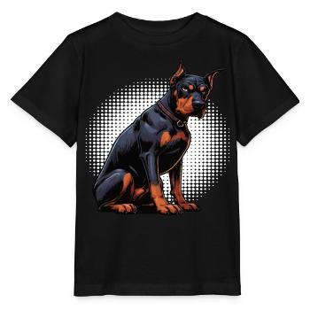 Doberman Doberman Propriétaire Doberman Lovers - T-shirt bio MINI CREATOR Stanley/Stella Enfant - noir - Devant - Mikhail (115cm)