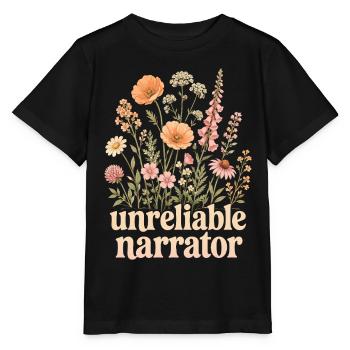 Unzuverlässiger Erzähler, Buchliebhaber, Autor - Stanley/Stella Kinder T-Shirt MINI CREATOR  - Schwarz - Vorne - Mikhail (115cm)