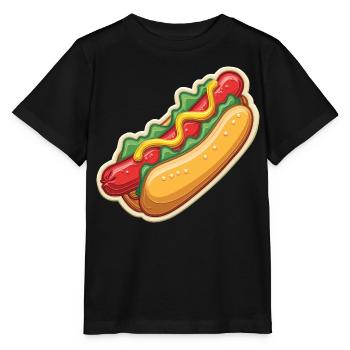 Amour de hot-dog - T-shirt bio MINI CREATOR Stanley/Stella Enfant - noir - Devant - Mikhail (115cm)